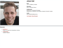 Tablet Screenshot of hall.maltparser.org